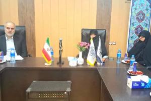 دیدار مدیر جامعه الزهرا با رئیس اردوگاه میرزاکوچک