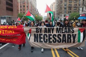 حمایت دانشجویان آمریکا از فلسطین